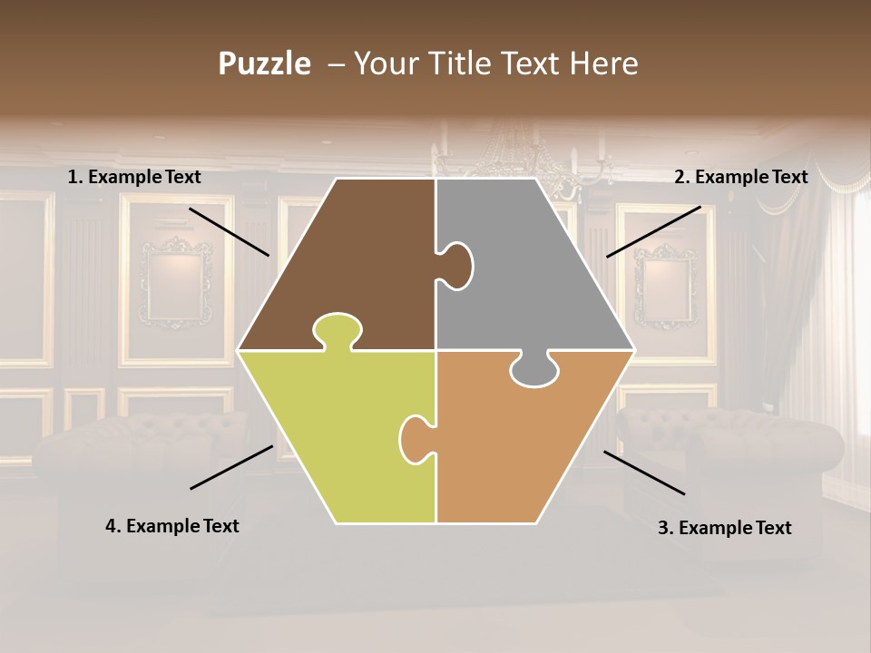 Furry Design Candle PowerPoint Template