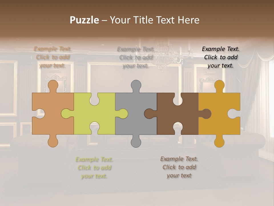 Furry Design Candle PowerPoint Template