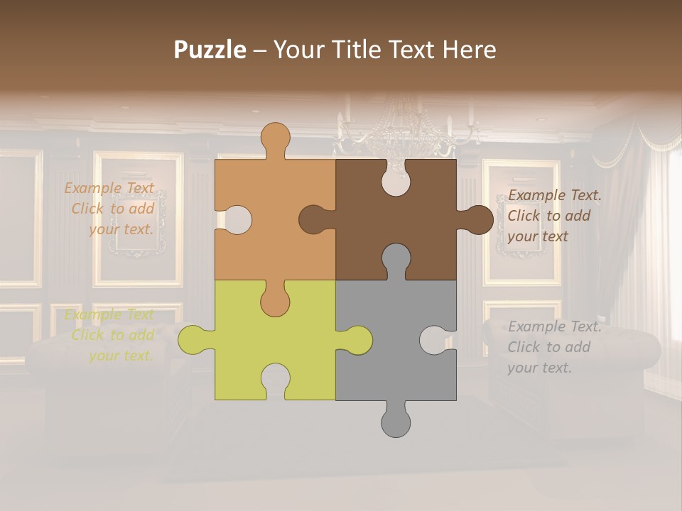 Furry Design Candle PowerPoint Template