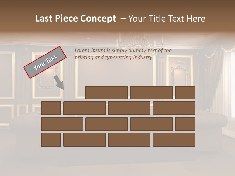 Furry Design Candle PowerPoint Template