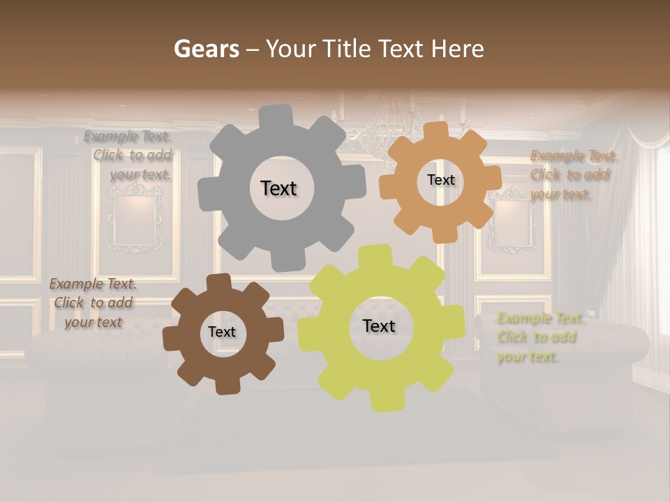 Furry Design Candle PowerPoint Template