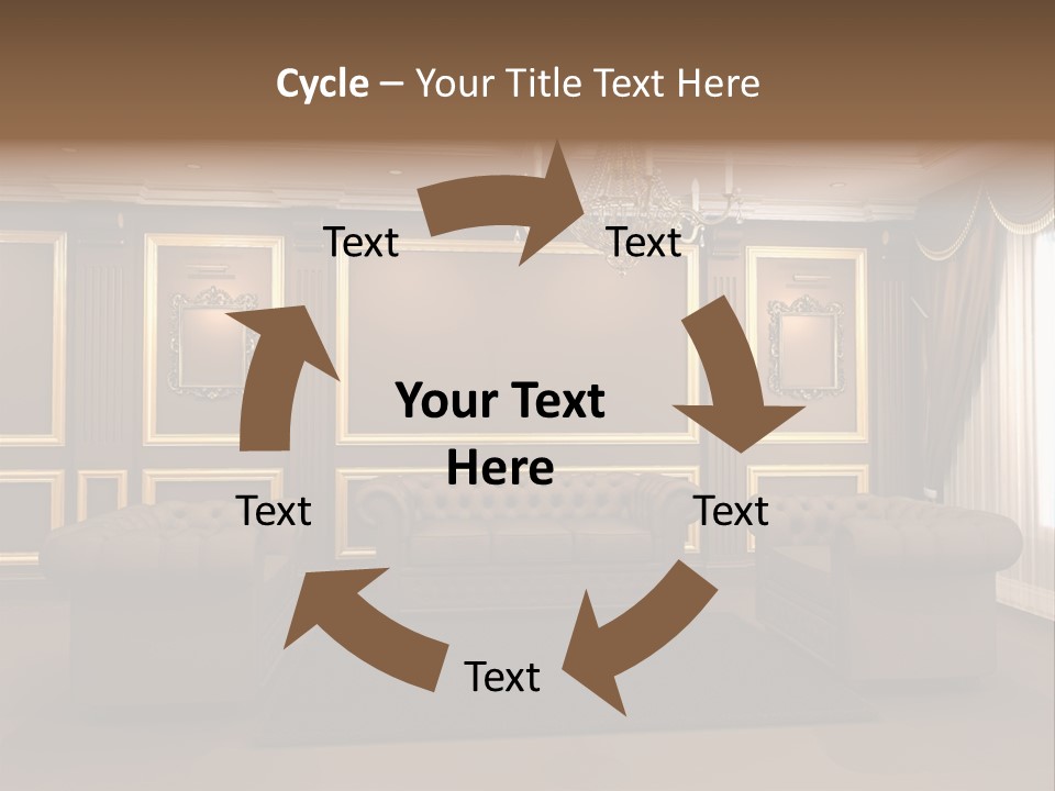 Furry Design Candle PowerPoint Template