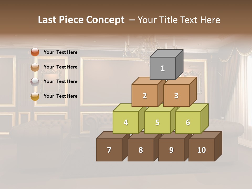 Furry Design Candle PowerPoint Template