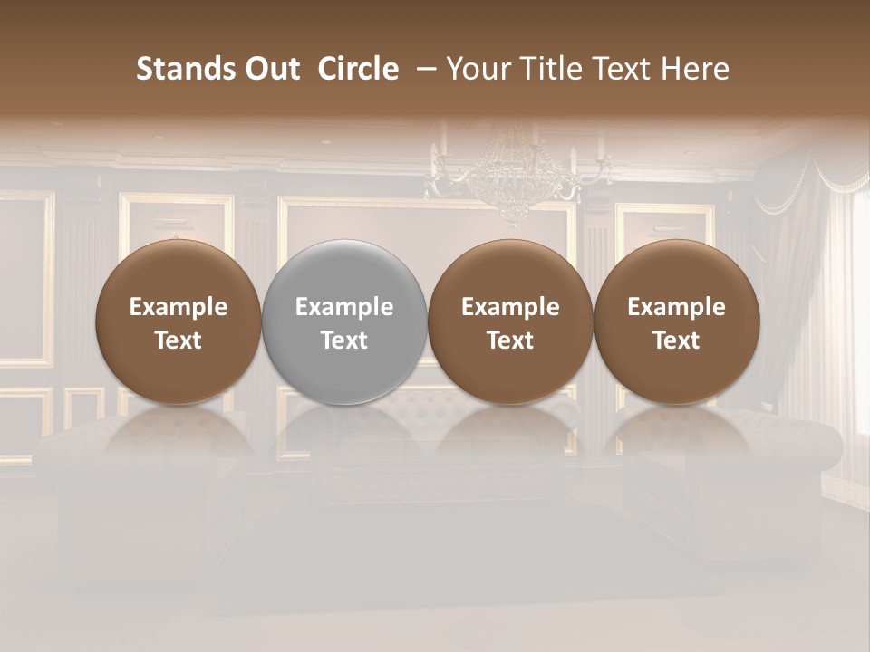 Furry Design Candle PowerPoint Template