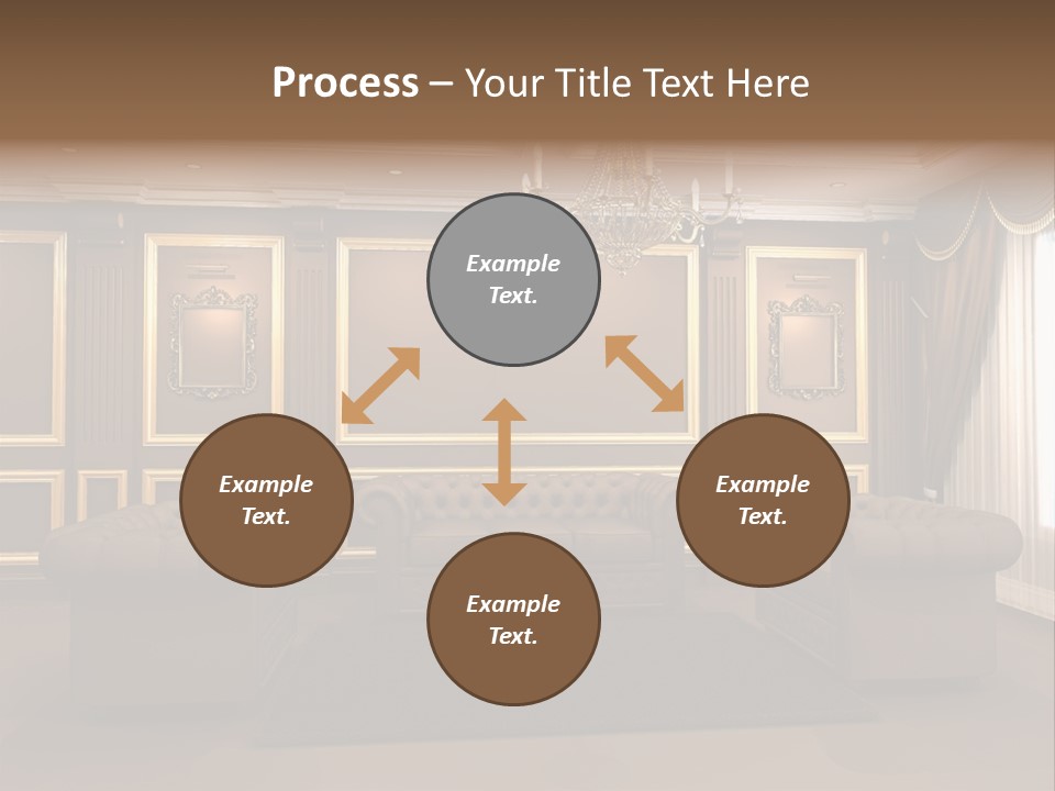 Furry Design Candle PowerPoint Template