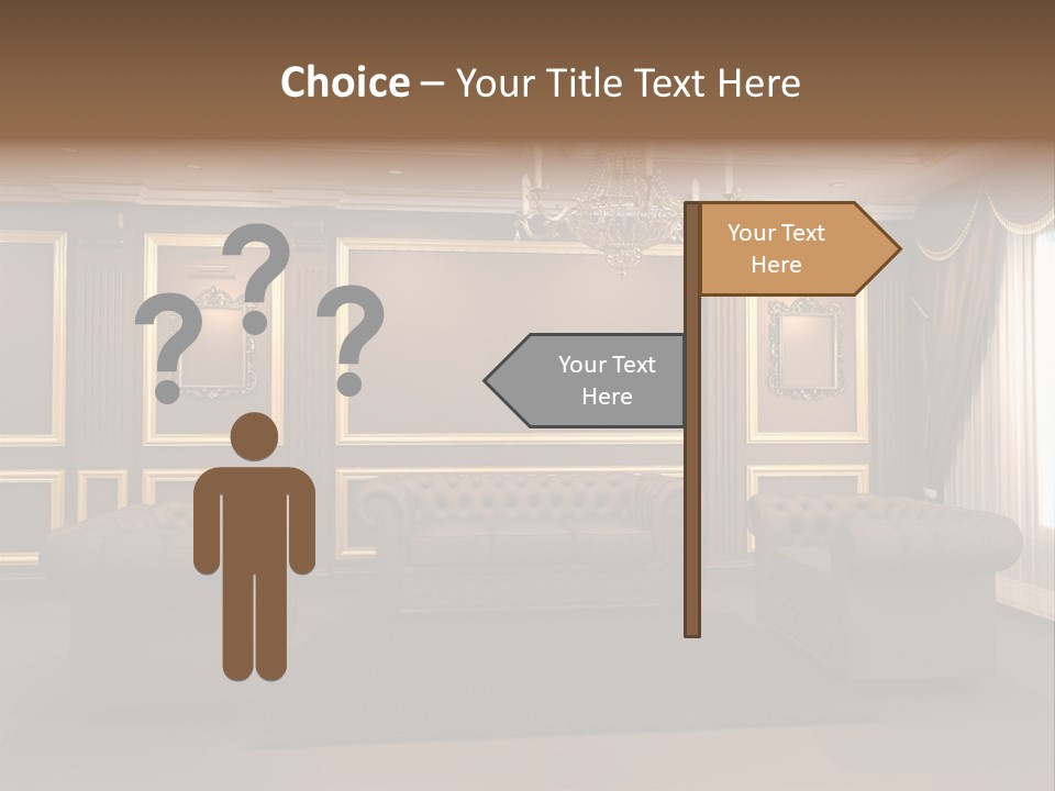 Furry Design Candle PowerPoint Template