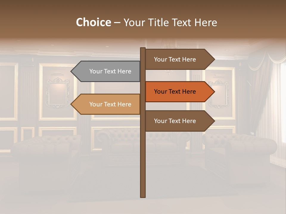 Furry Design Candle PowerPoint Template