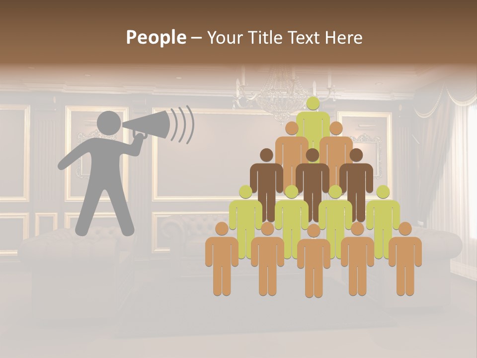 Furry Design Candle PowerPoint Template