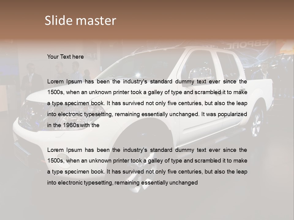 Car Tyre Bright PowerPoint Template