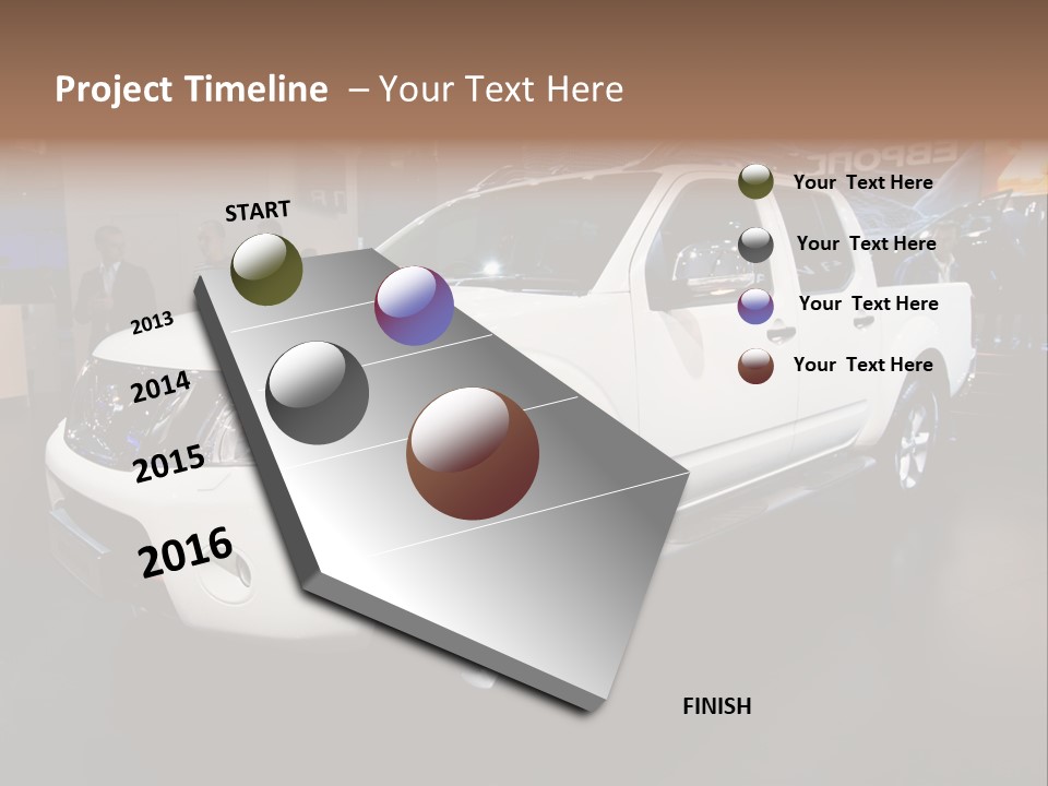 Car Tyre Bright PowerPoint Template