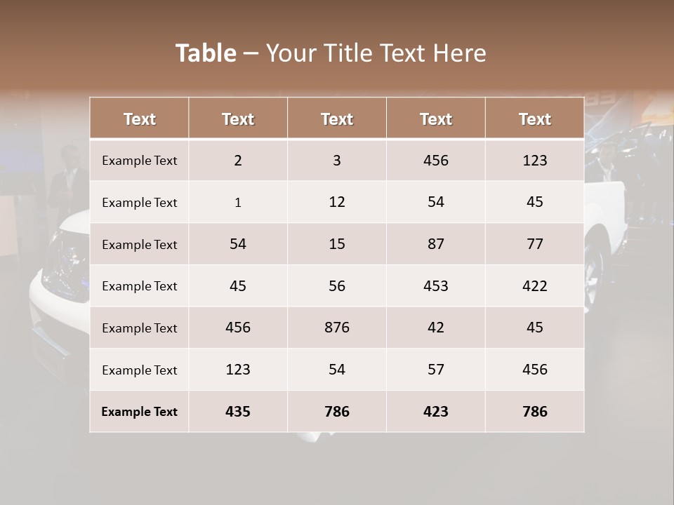 Car Tyre Bright PowerPoint Template