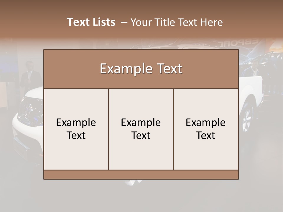Car Tyre Bright PowerPoint Template