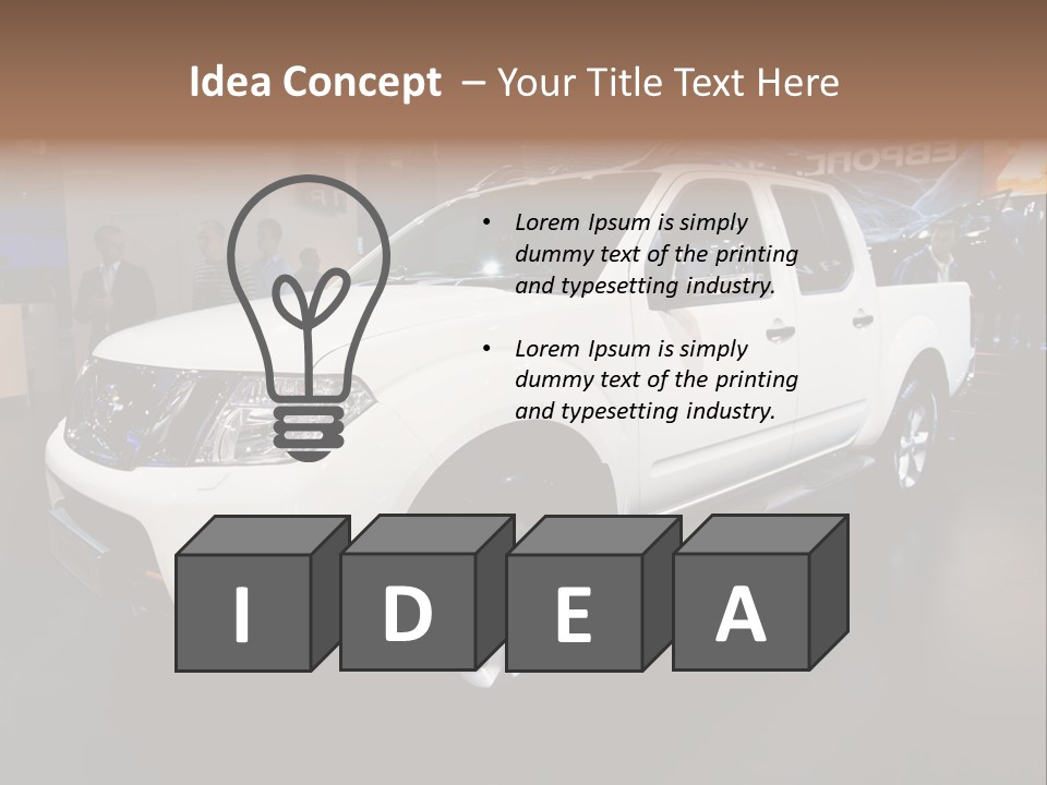 Car Tyre Bright PowerPoint Template