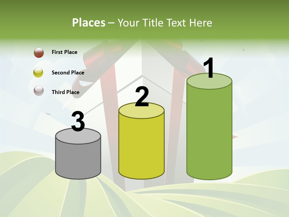 Bow Grass Sale PowerPoint Template