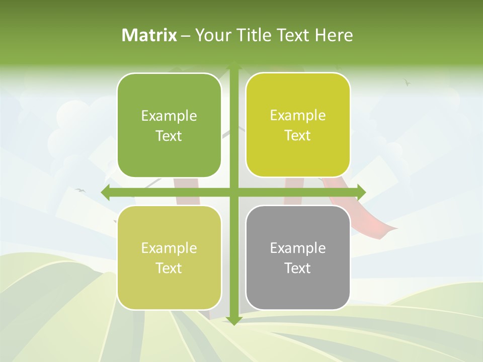 Bow Grass Sale PowerPoint Template