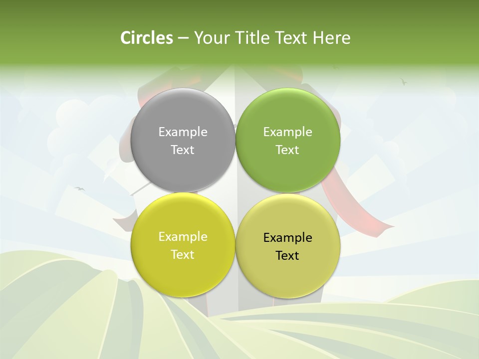 Bow Grass Sale PowerPoint Template