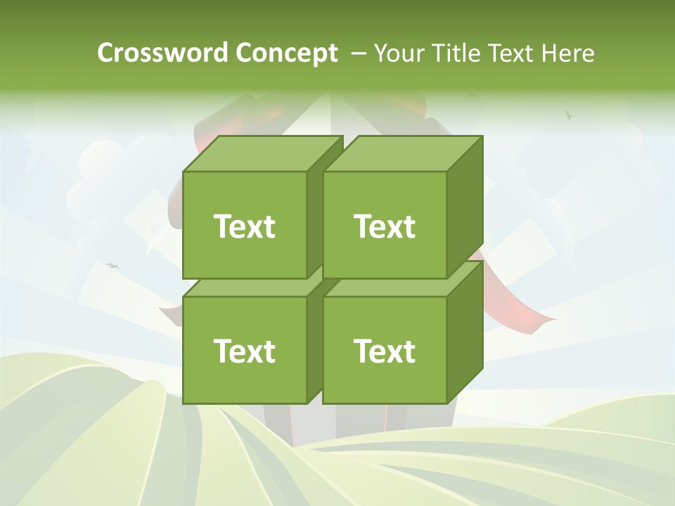 Bow Grass Sale PowerPoint Template