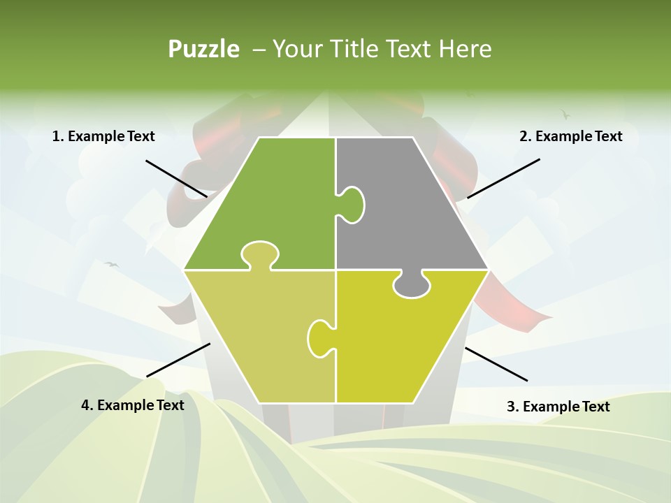 Bow Grass Sale PowerPoint Template