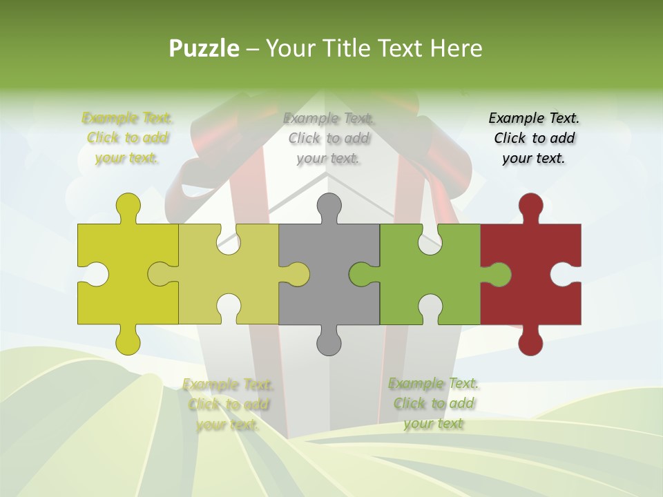 Bow Grass Sale PowerPoint Template