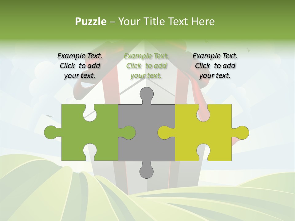 Bow Grass Sale PowerPoint Template