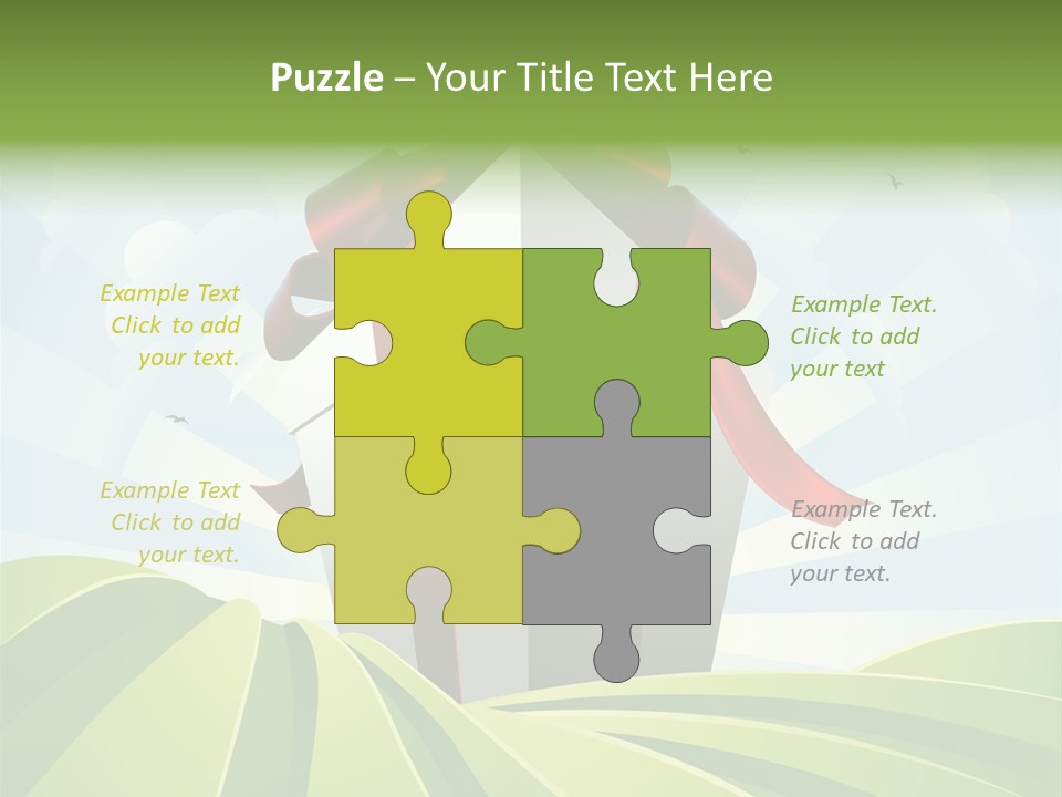 Bow Grass Sale PowerPoint Template