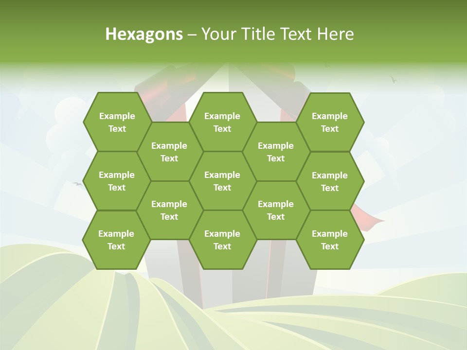 Bow Grass Sale PowerPoint Template