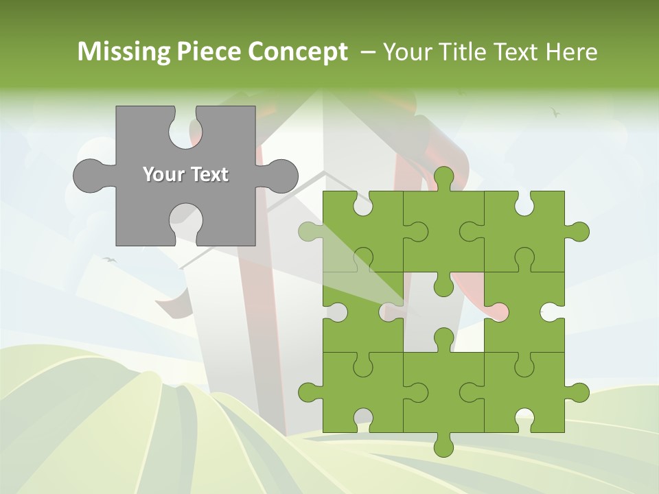 Bow Grass Sale PowerPoint Template