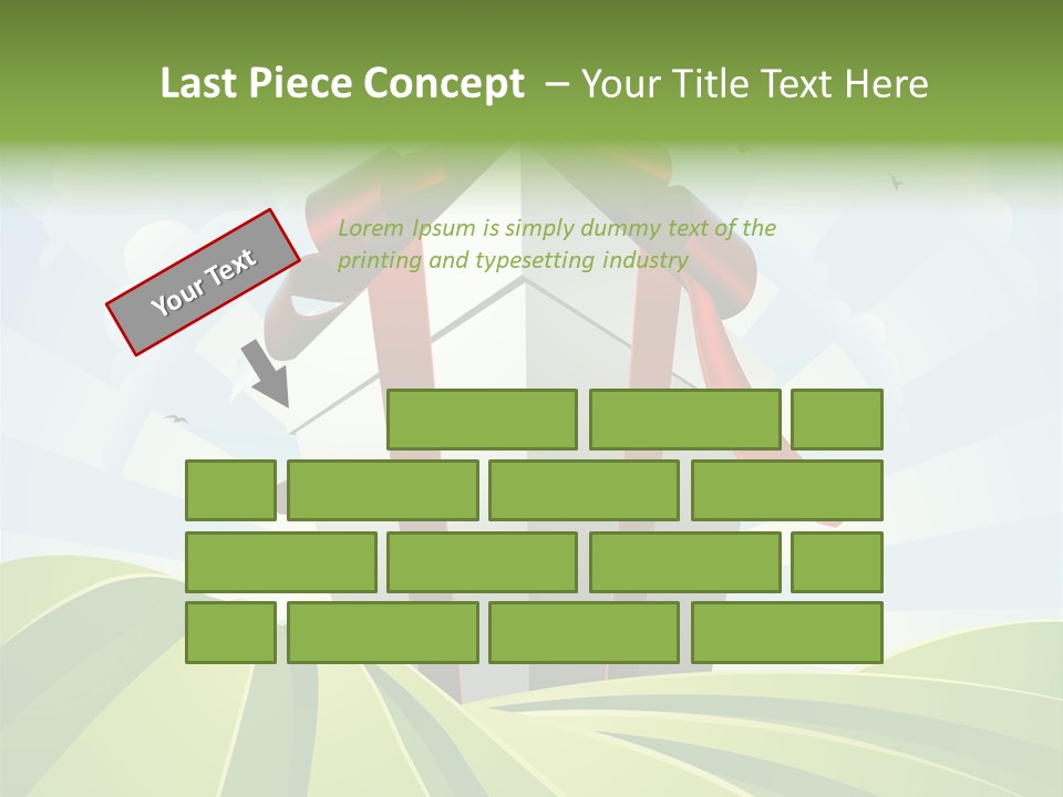 Bow Grass Sale PowerPoint Template