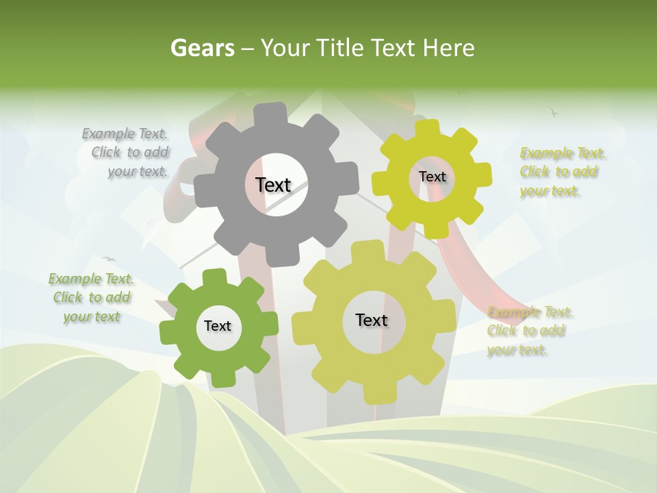Bow Grass Sale PowerPoint Template