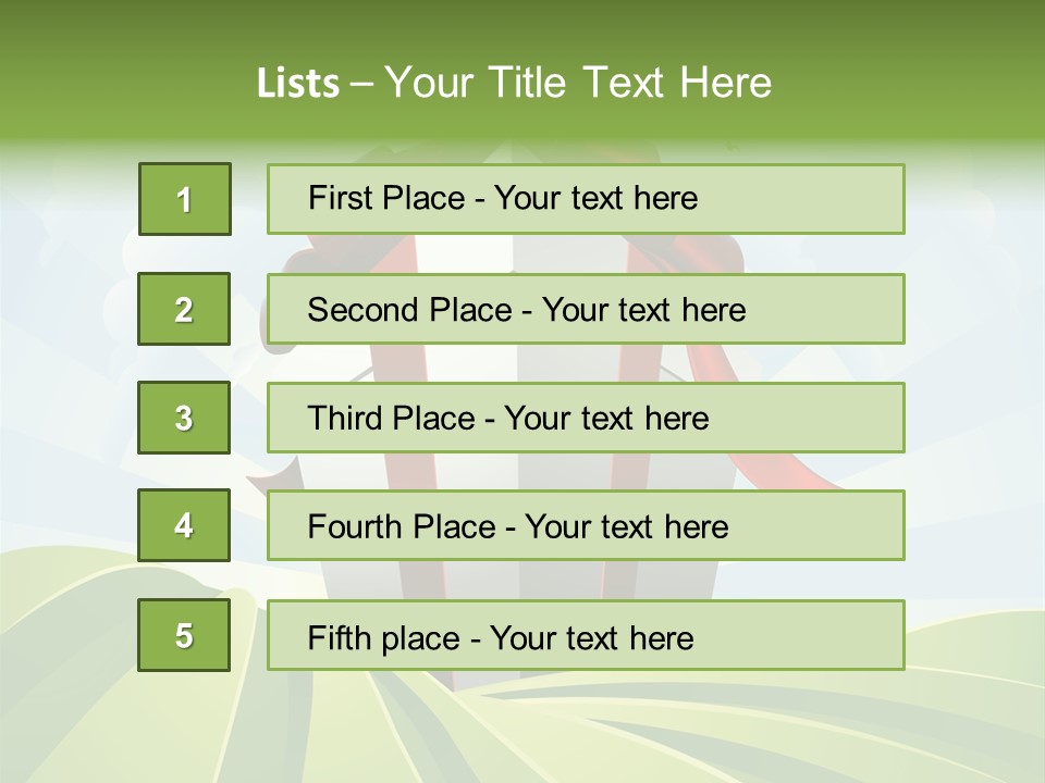 Bow Grass Sale PowerPoint Template