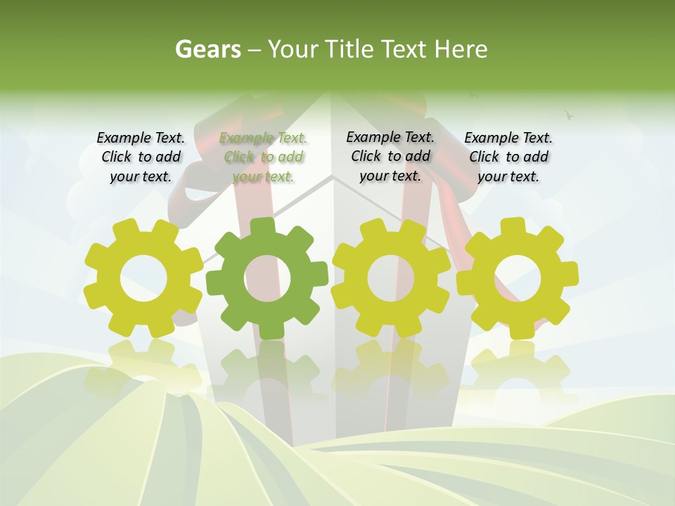 Bow Grass Sale PowerPoint Template