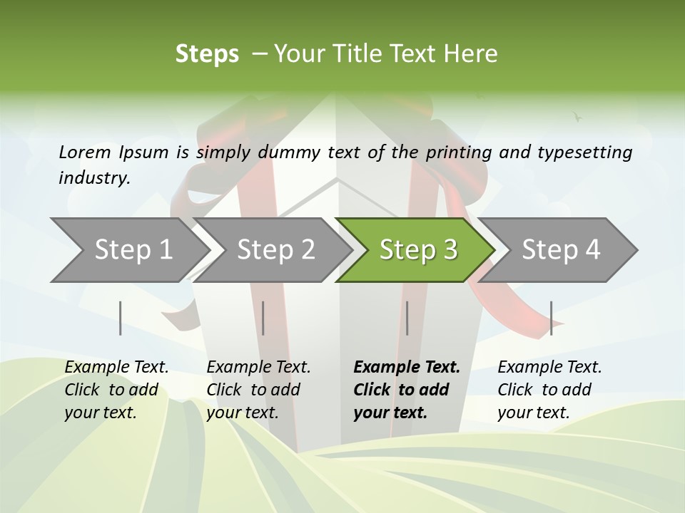 Bow Grass Sale PowerPoint Template