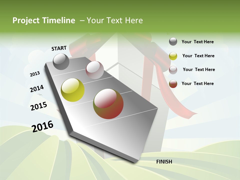 Bow Grass Sale PowerPoint Template