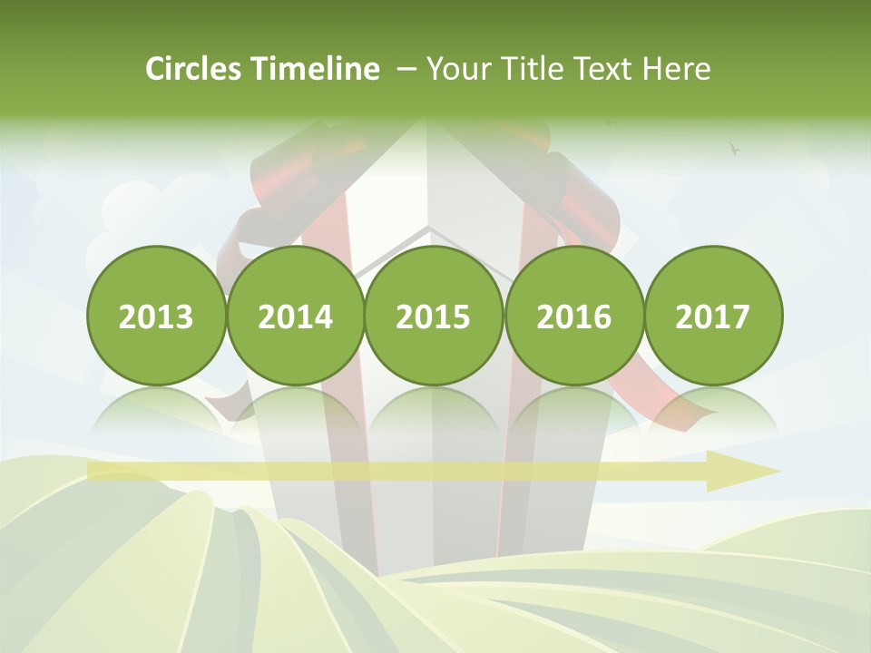 Bow Grass Sale PowerPoint Template