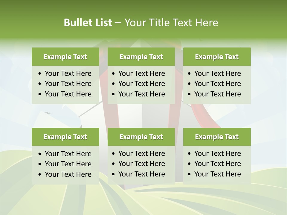 Bow Grass Sale PowerPoint Template