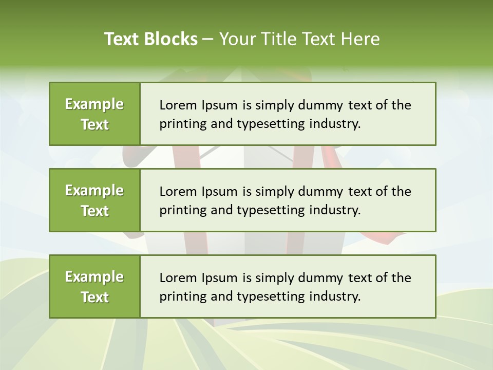 Bow Grass Sale PowerPoint Template