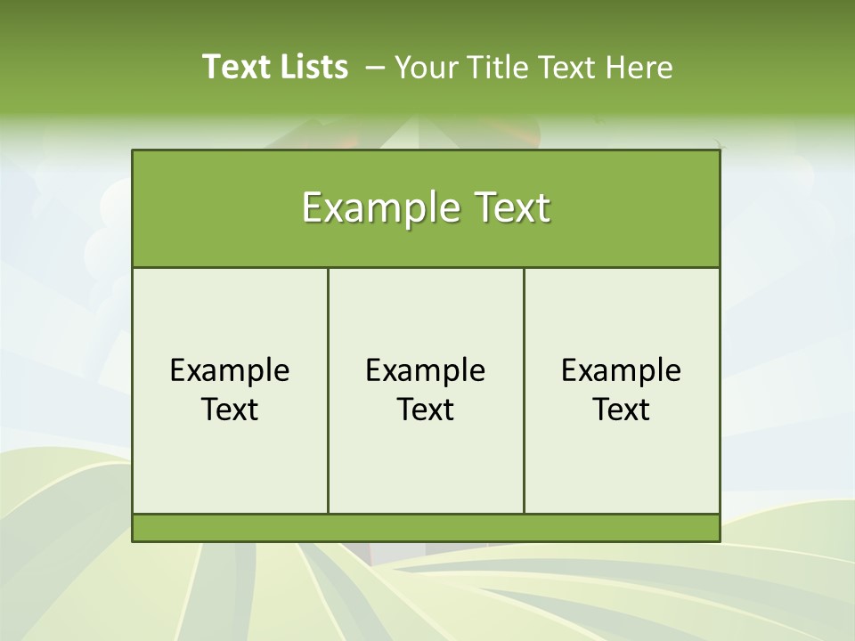 Bow Grass Sale PowerPoint Template