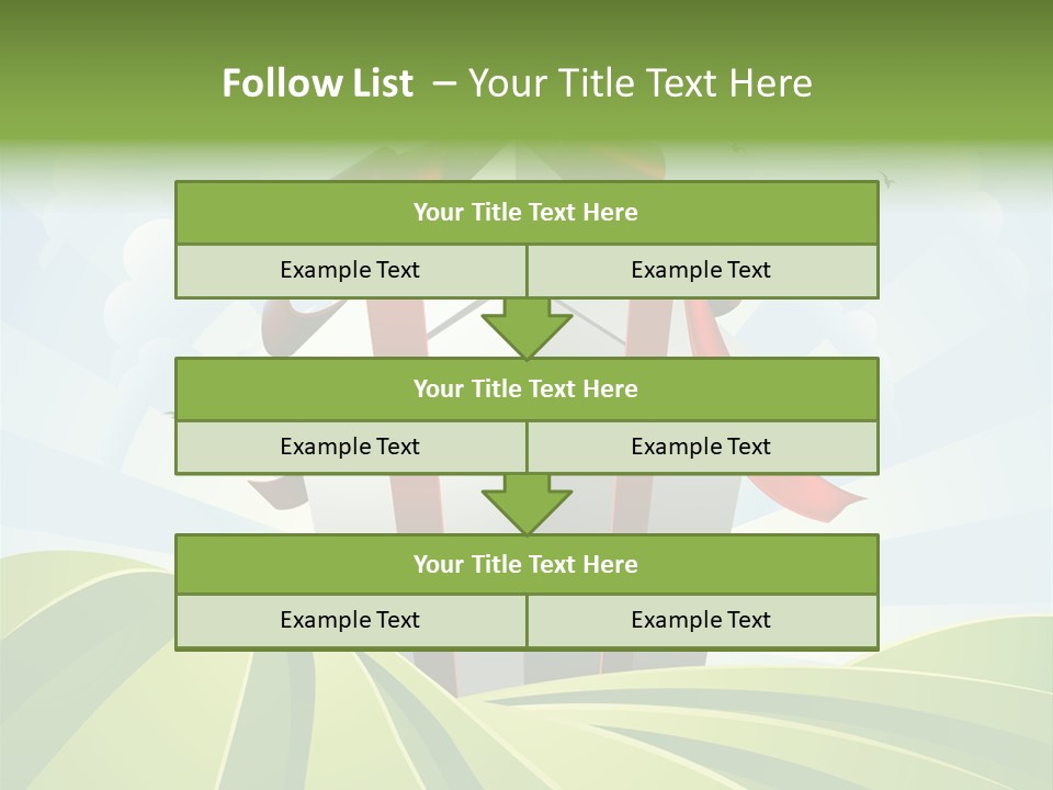 Bow Grass Sale PowerPoint Template