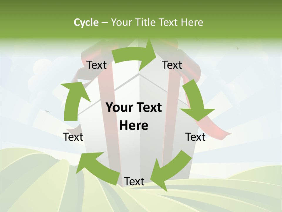 Bow Grass Sale PowerPoint Template