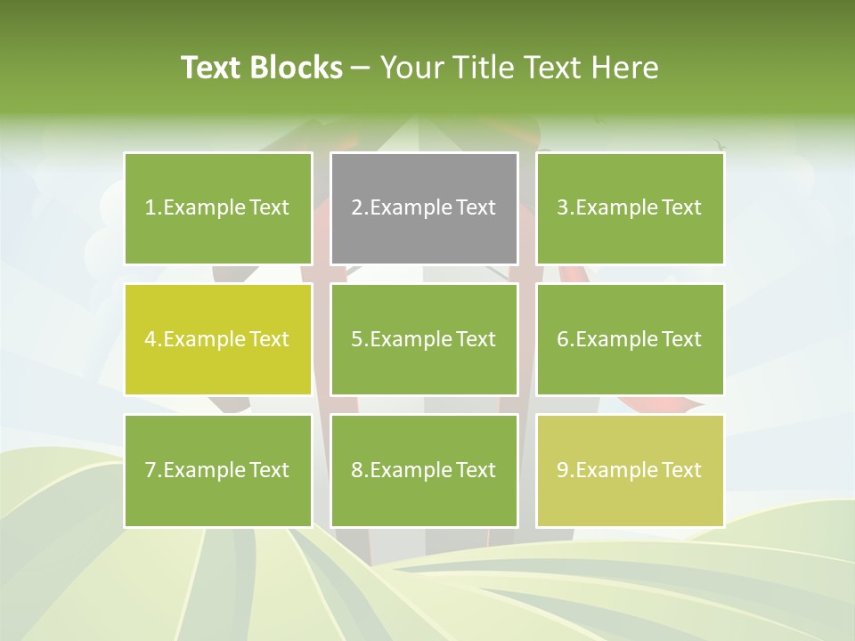 Bow Grass Sale PowerPoint Template