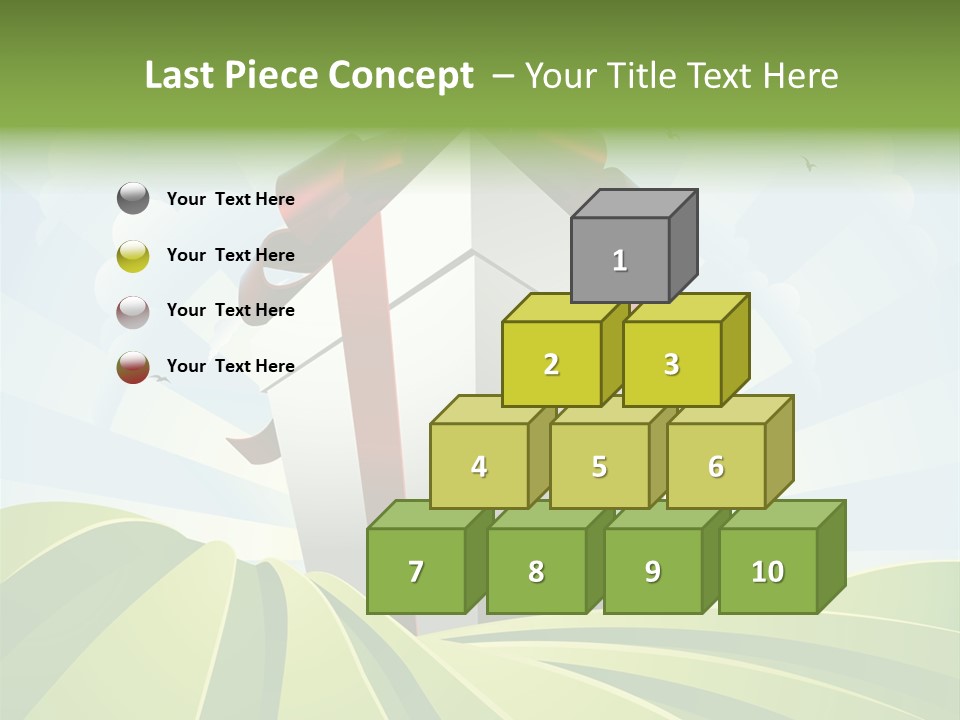 Bow Grass Sale PowerPoint Template