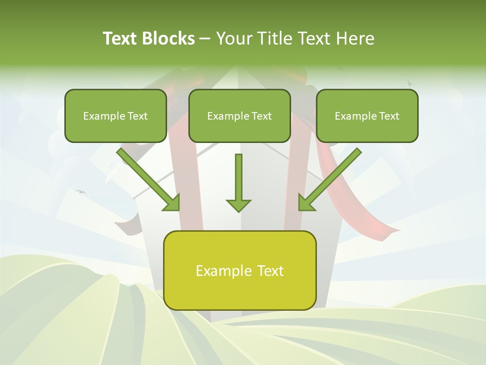 Bow Grass Sale PowerPoint Template