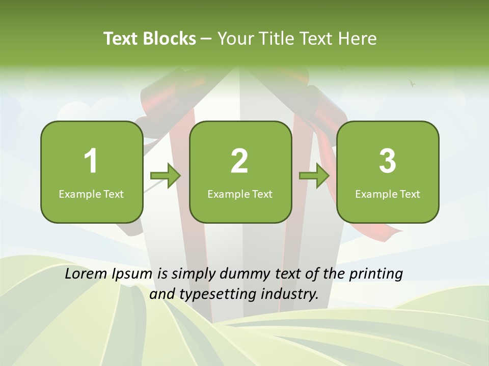 Bow Grass Sale PowerPoint Template
