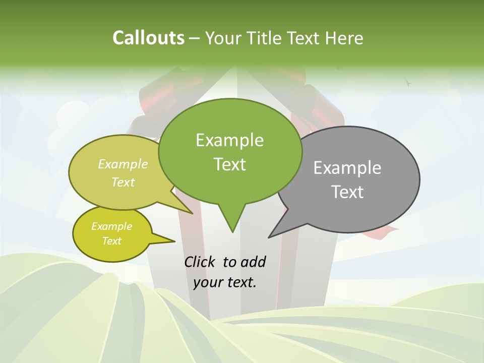 Bow Grass Sale PowerPoint Template