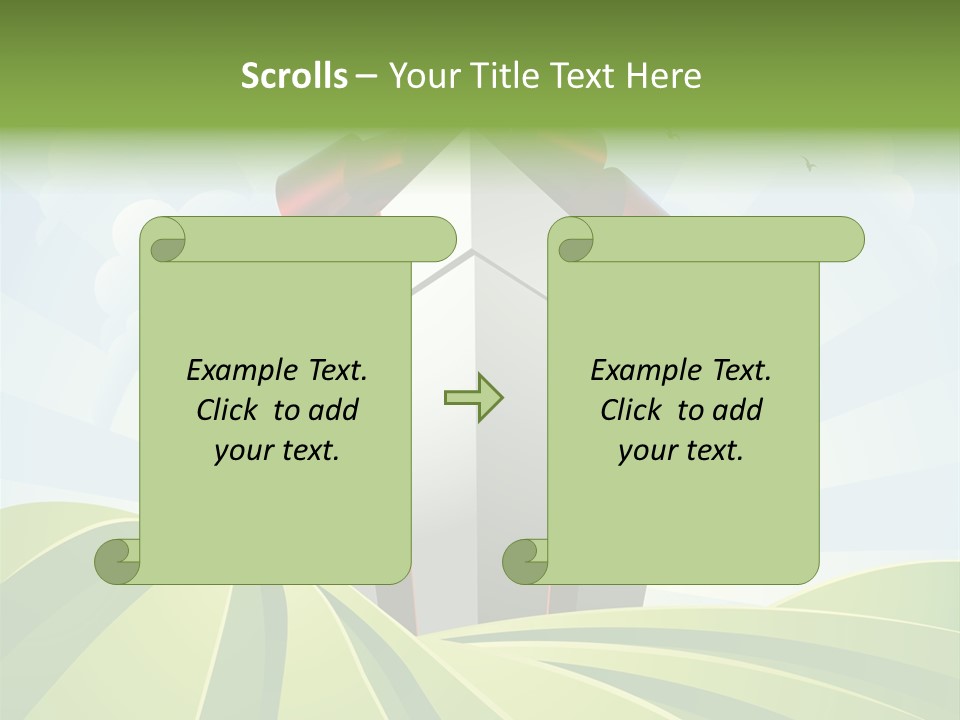 Bow Grass Sale PowerPoint Template