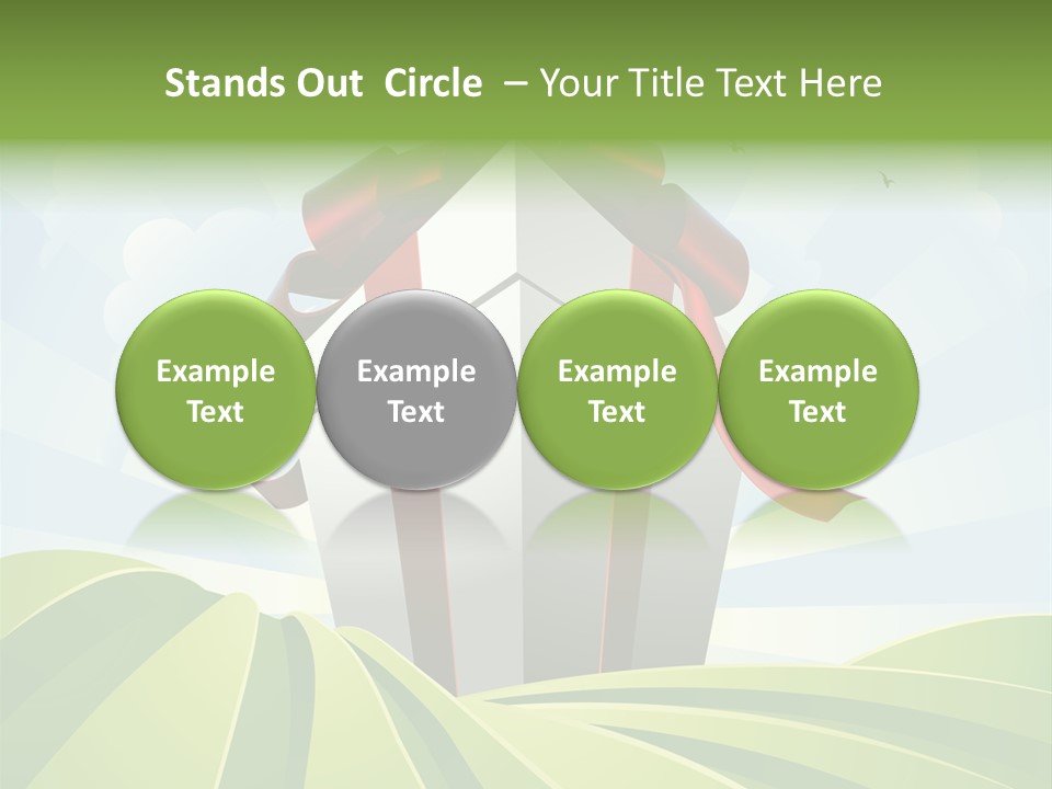 Bow Grass Sale PowerPoint Template