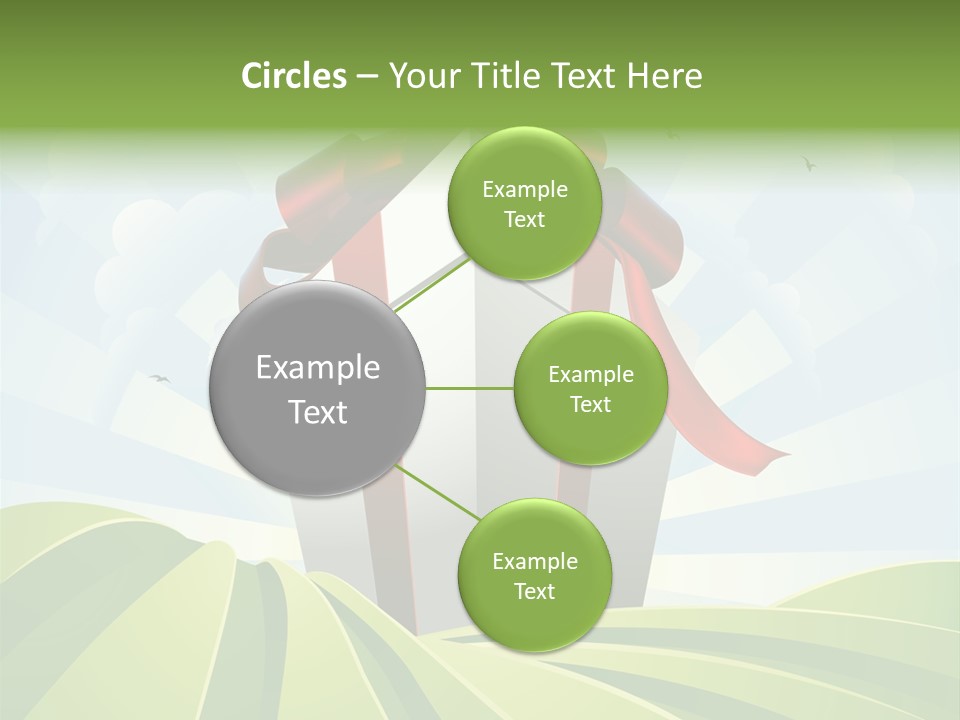 Bow Grass Sale PowerPoint Template