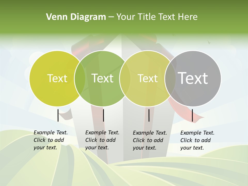 Bow Grass Sale PowerPoint Template