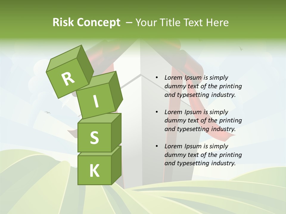 Bow Grass Sale PowerPoint Template