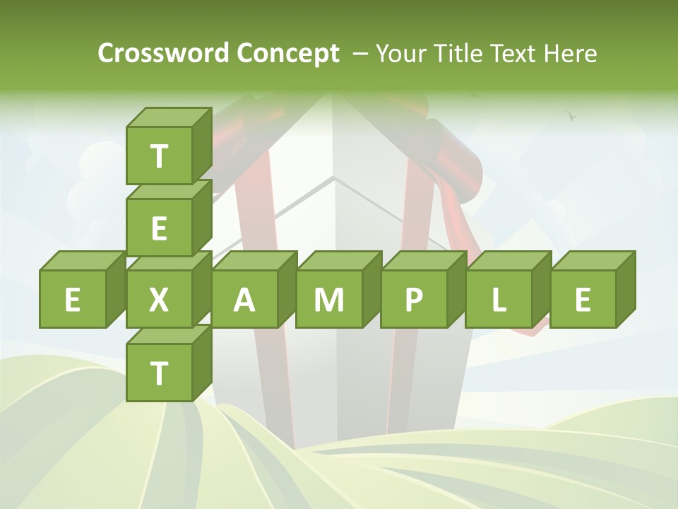 Bow Grass Sale PowerPoint Template